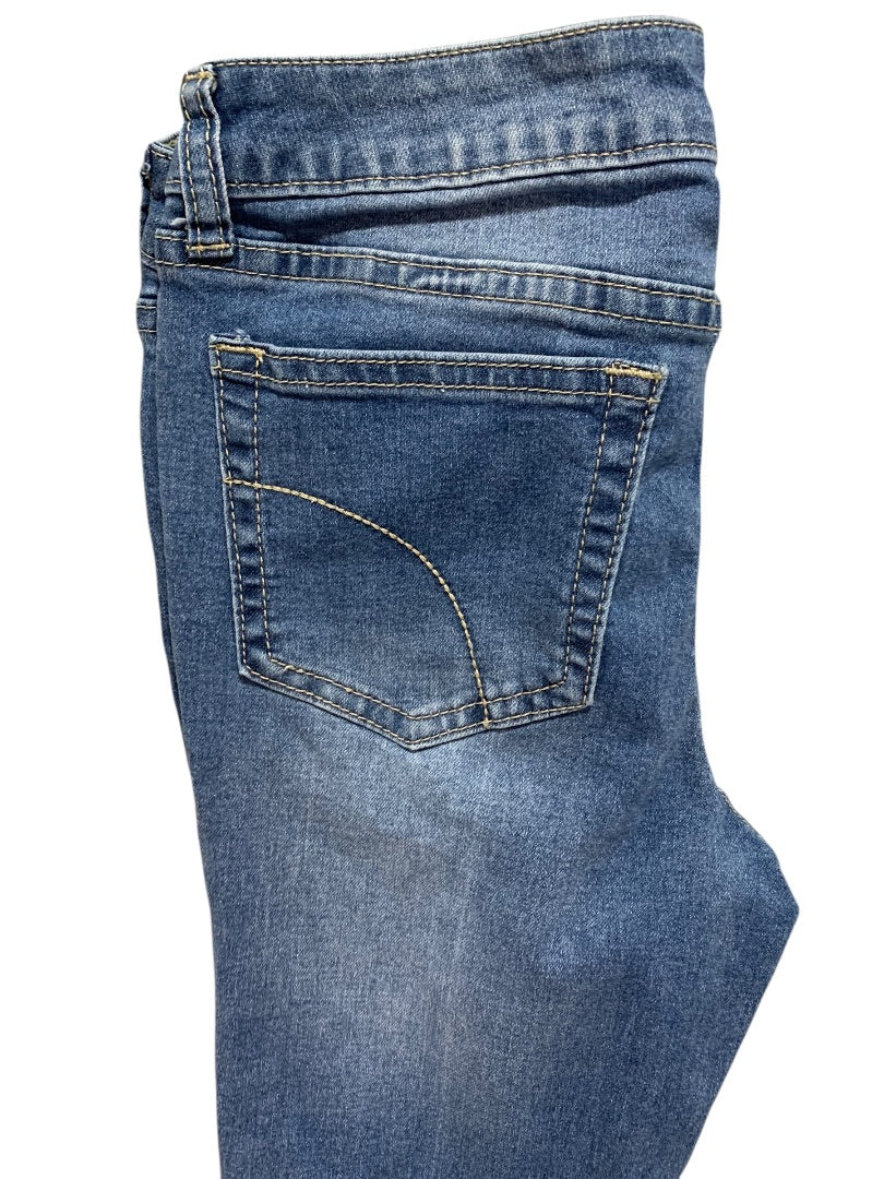 Size 14 Joes Jeans Girls Flare Leg Denim Frayed Hem Retro