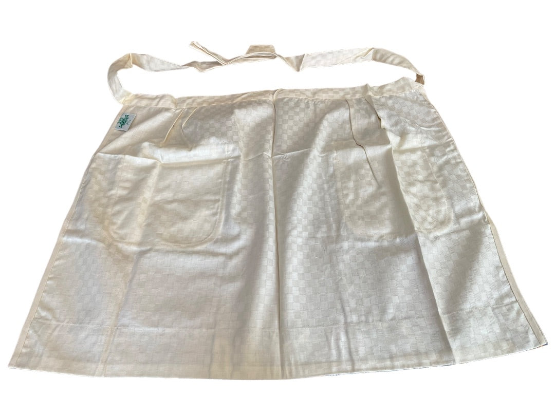 La Casa Di Beatrice Firenze Ivory Farmhouse Waist Apron New Pockets