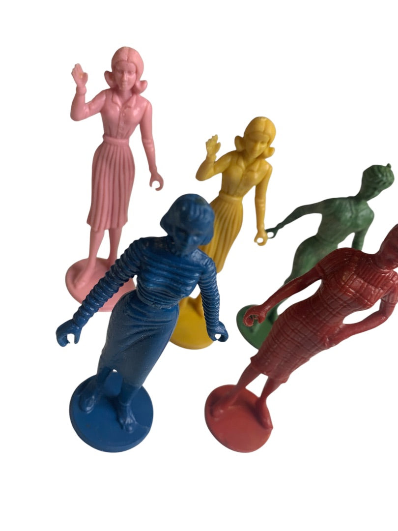 1950s Teenettes Figurines by MPC Set of 5 Multicolor 3.5 Inch