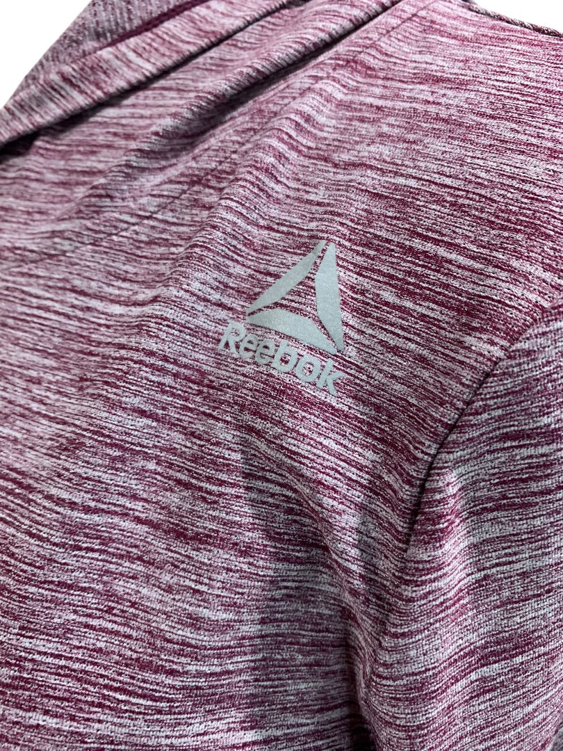 Large Reebok Womens Legend Hoodie Shirt Potent Purple Heather