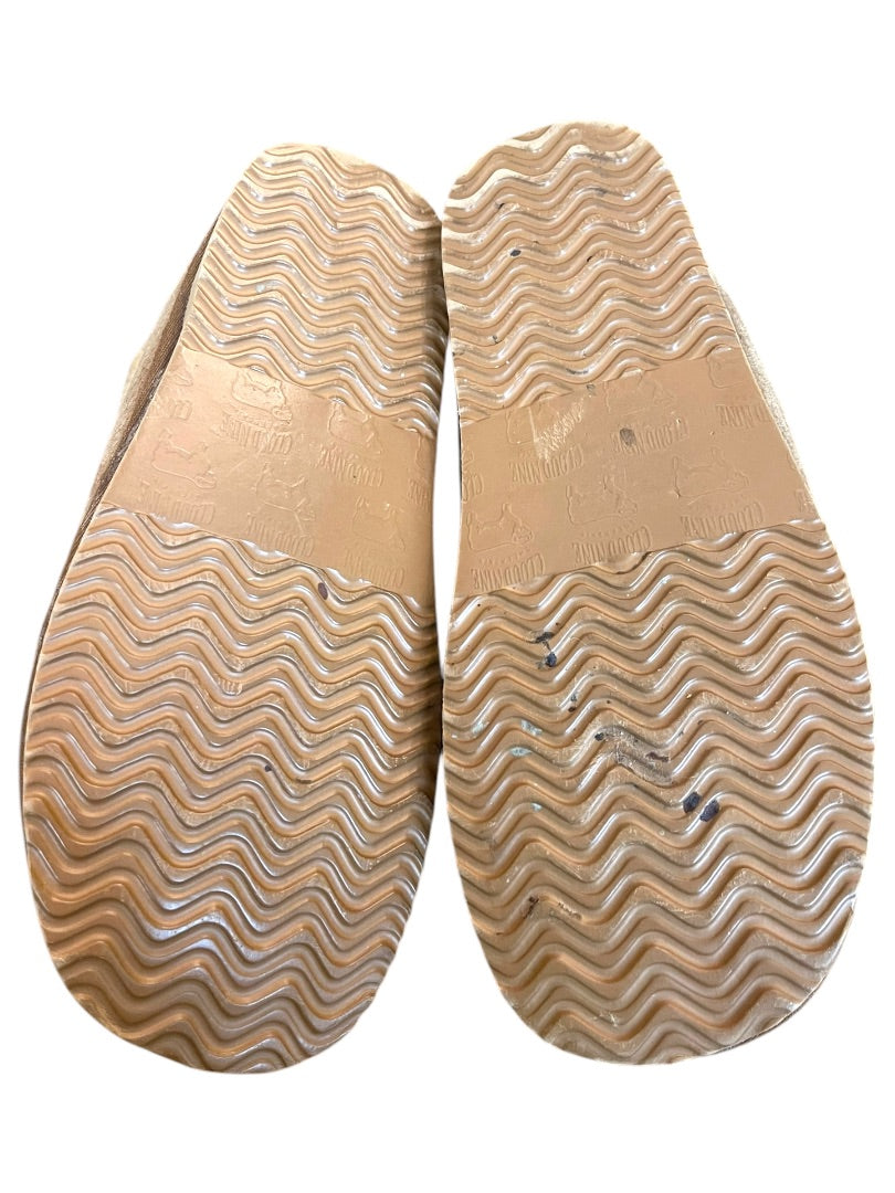 Size 11 (Mens 9) Cloud Nine Adjustable Wrap Sheepskin Slipper Brown Unisex