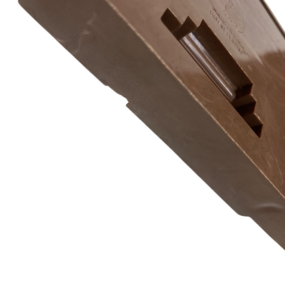 1950s Plasco Miniature Dollhouse Fireplace 1:18 Scale Brown