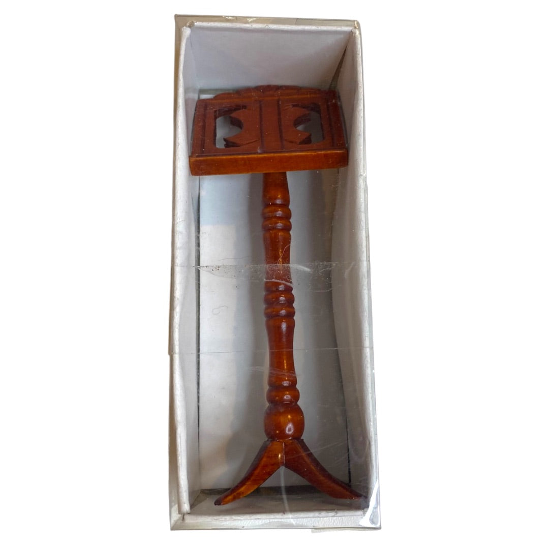 Miniature Dollhouse Wooden Music Stand 1:12 Scale New 4 Inch High