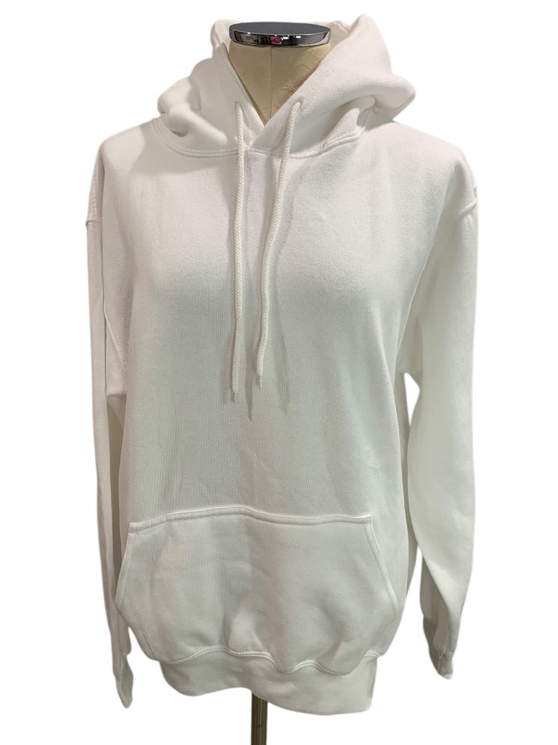 Medium Fashion Nova Womens Oversize Pullover Hoodie Sweatshirt White