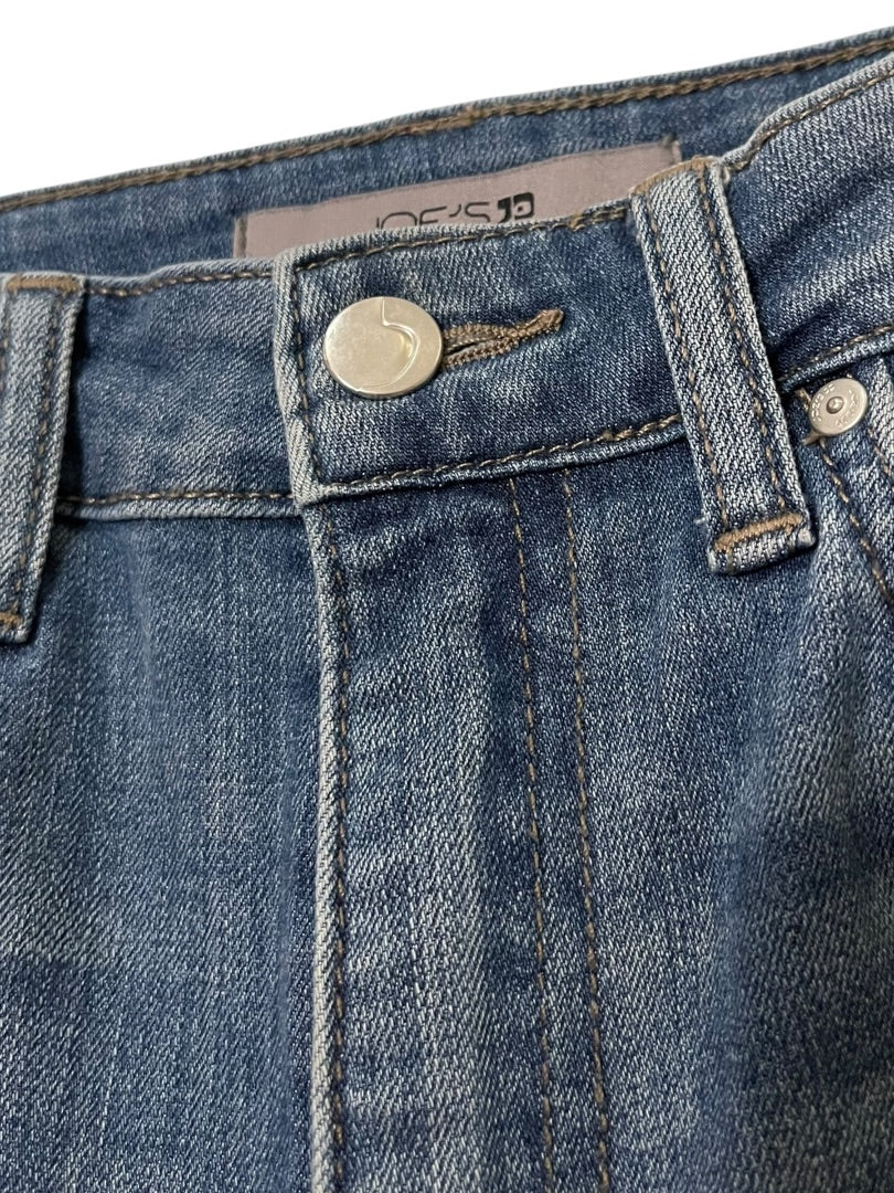 Size 24 Joe's Distressed Straight Leg Womens Jeans Blue Denim
