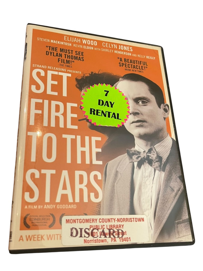 Set Fire to the Stars DVD Elijah Wood Celyn Jones 2014 Ex Library