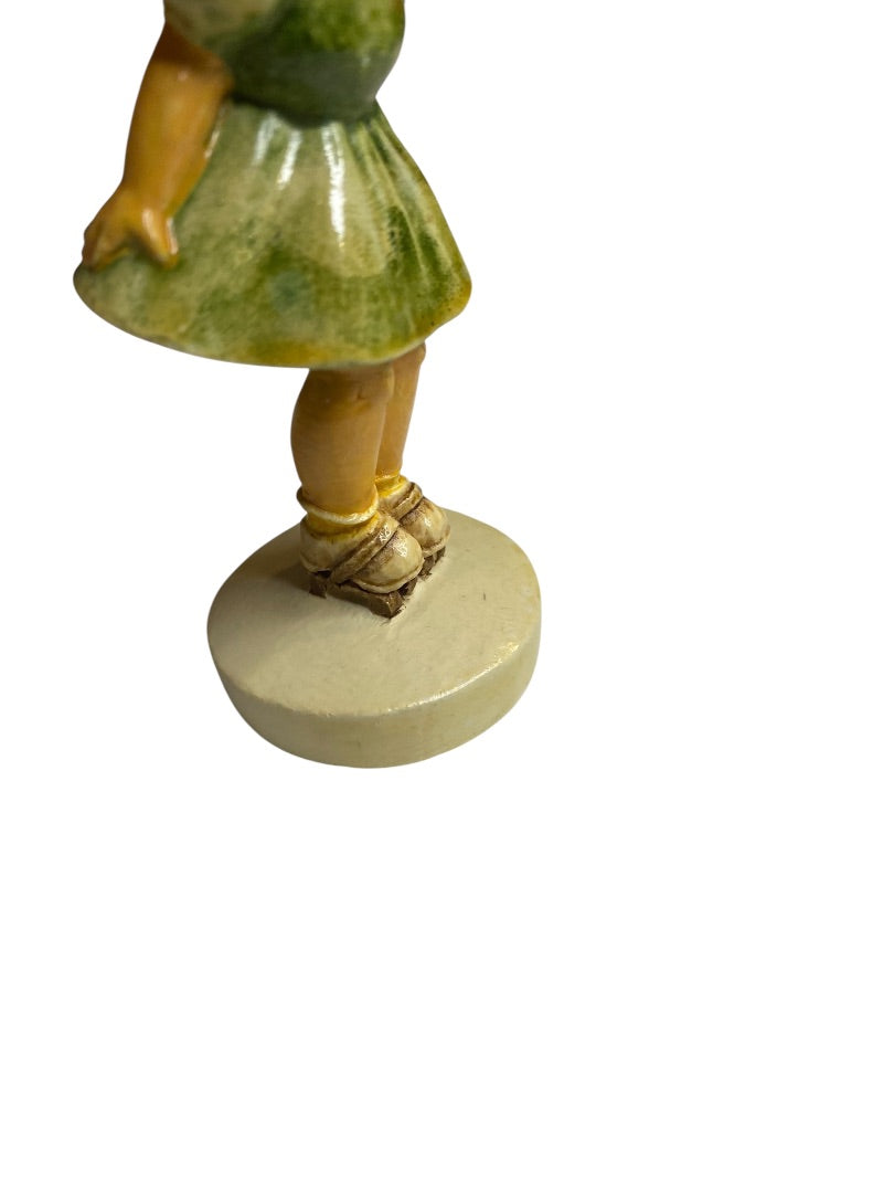1978 Sebastian Miniatures Numbered Figurine Sidewalk Days Girl Skates 3.5"