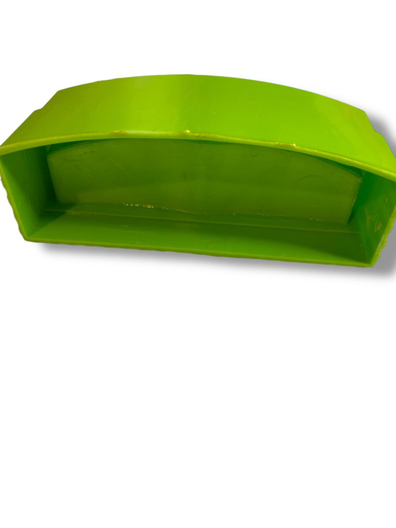 Vintage Plastic Dollhouse Miniature Lime Green Couch 4.75"l x 1.25"d x 2"