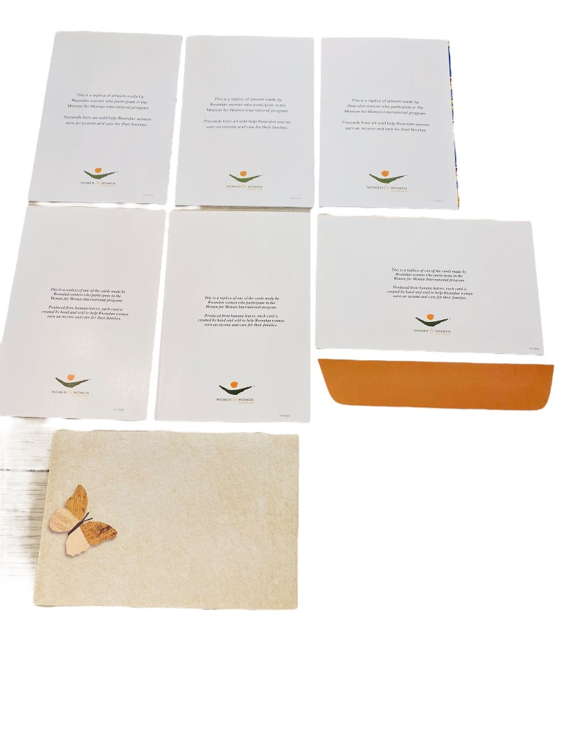 12 New Blank Inside Notecard and Envelope 6" x4" 2 Different Patterns