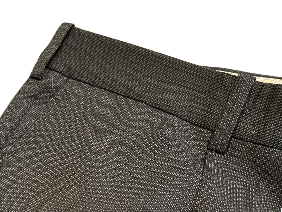 Size 40R JB Britches Nordsrom Mens Cuffed Pleated Winston Dress Pants Worsted Wool Black Italy