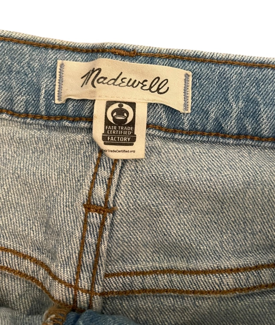 Size 24 Madewell Distressed High-Rise Slim Crop Boy Jean
