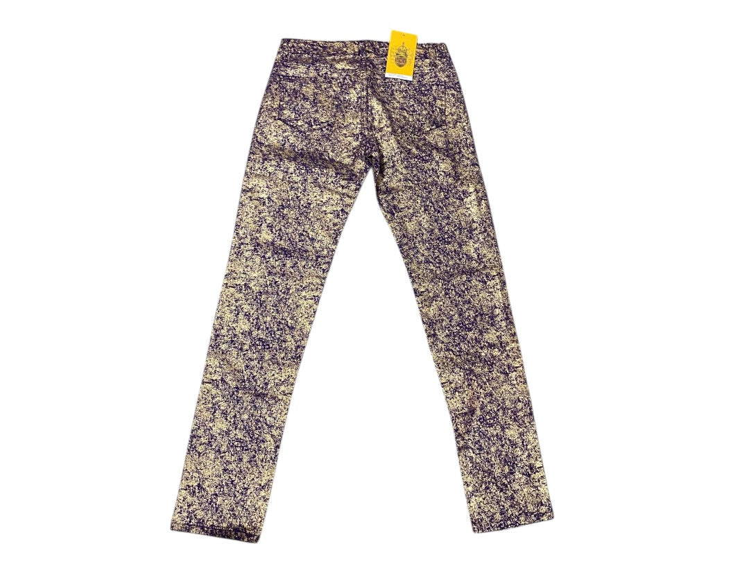 Size 9 Emperial God Purple Gold Junior Womens New Skinny Jeans Pants