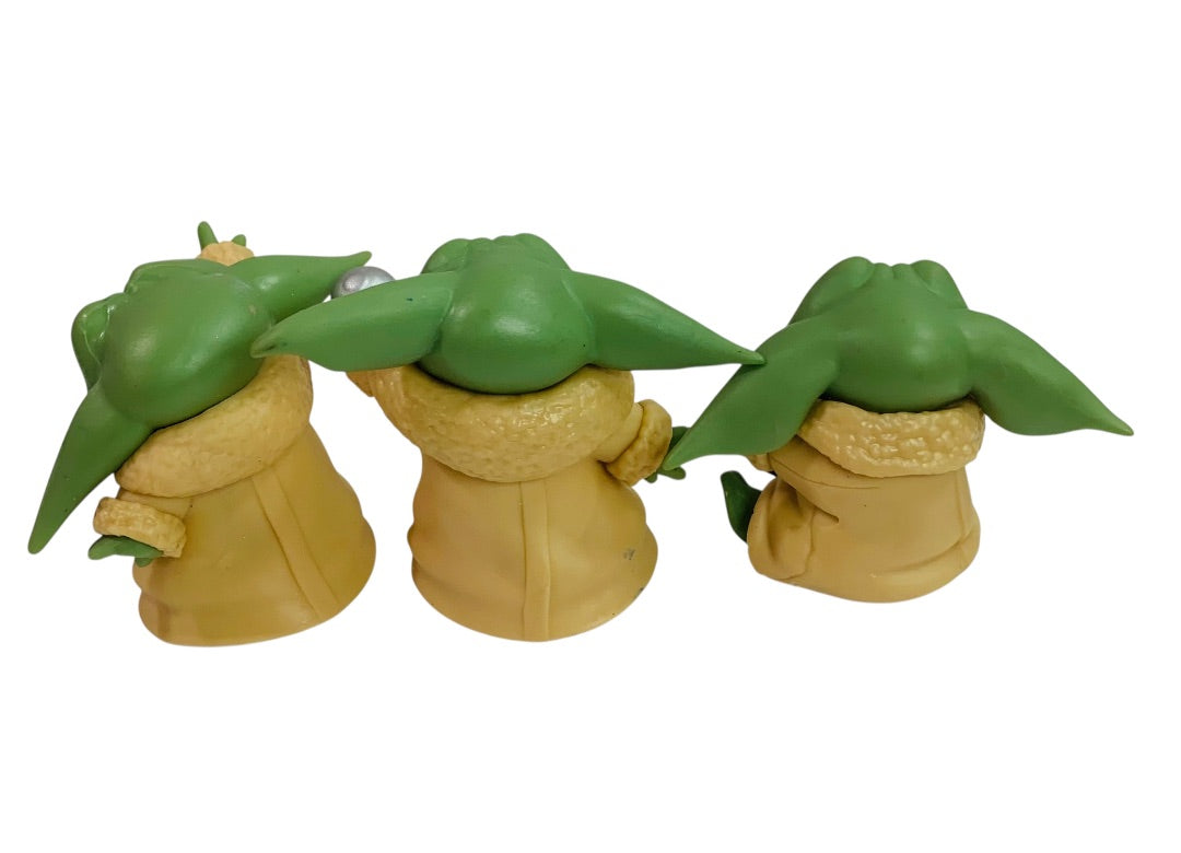 Baby Yoda Lot of 3 Figurines, Cake Toppers Decor 2 Inch