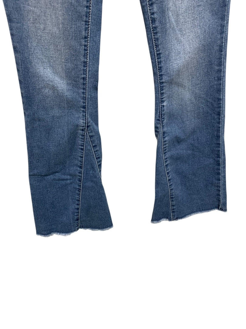 Size 14 Joes Jeans Girls Flare Leg Denim Frayed Hem Retro