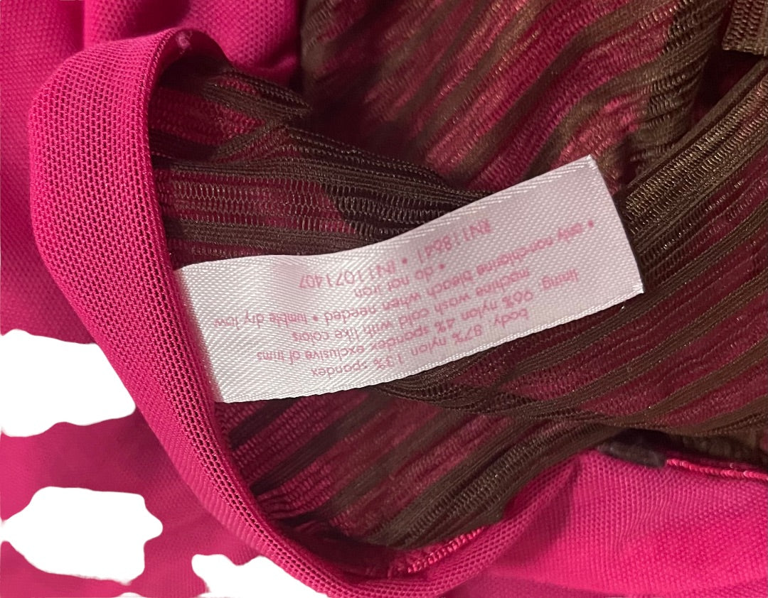 18/20 Cacique Ruffled Strap Pink Lining Sleepwear Nightie Camisole