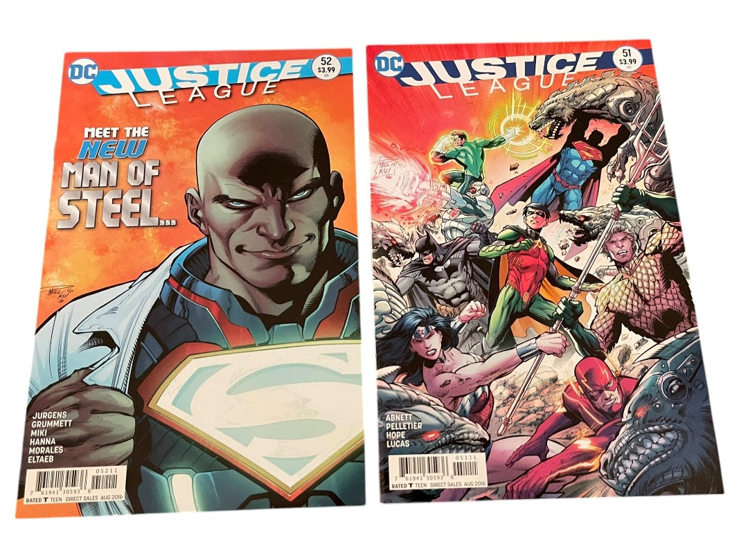 DC Justice League #51-52 Jurgens Grummett Abnett Pelletier
