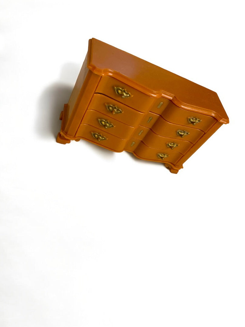 1960s Marx Little Hostess Dollhouse Miniature Chest of Drawers 1:18 Bureau