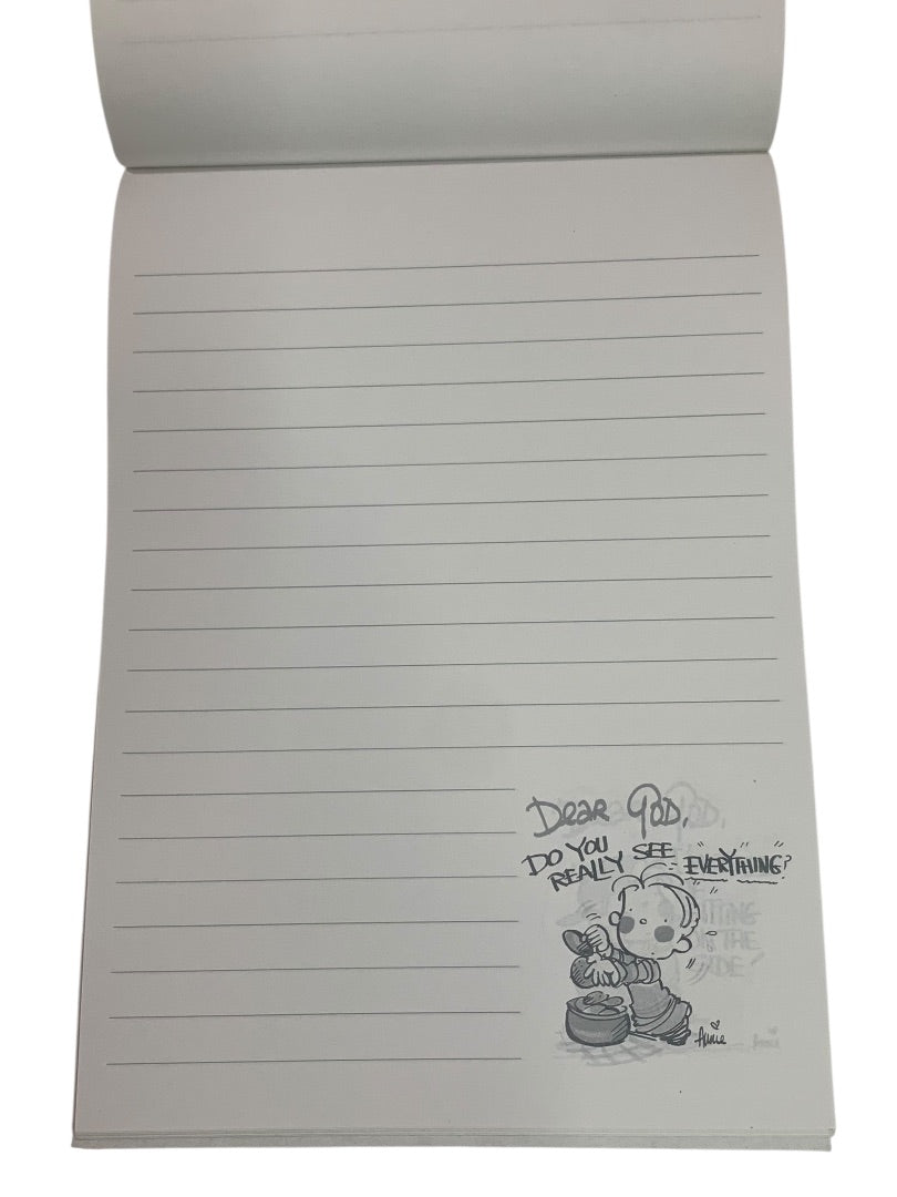 Set of 2 Vintage Lined Notepads "Dear God . . ." 5.5" x 8"