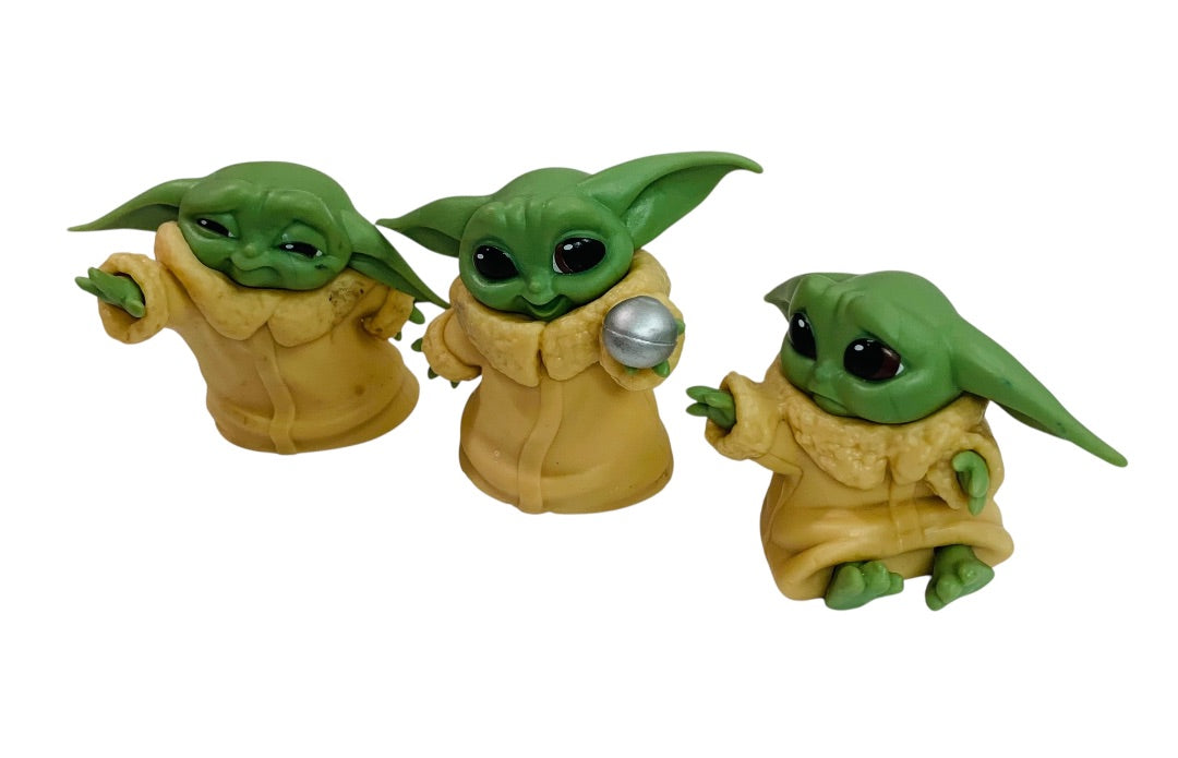 Baby Yoda Lot of 3 Figurines, Cake Toppers Decor 2 Inch