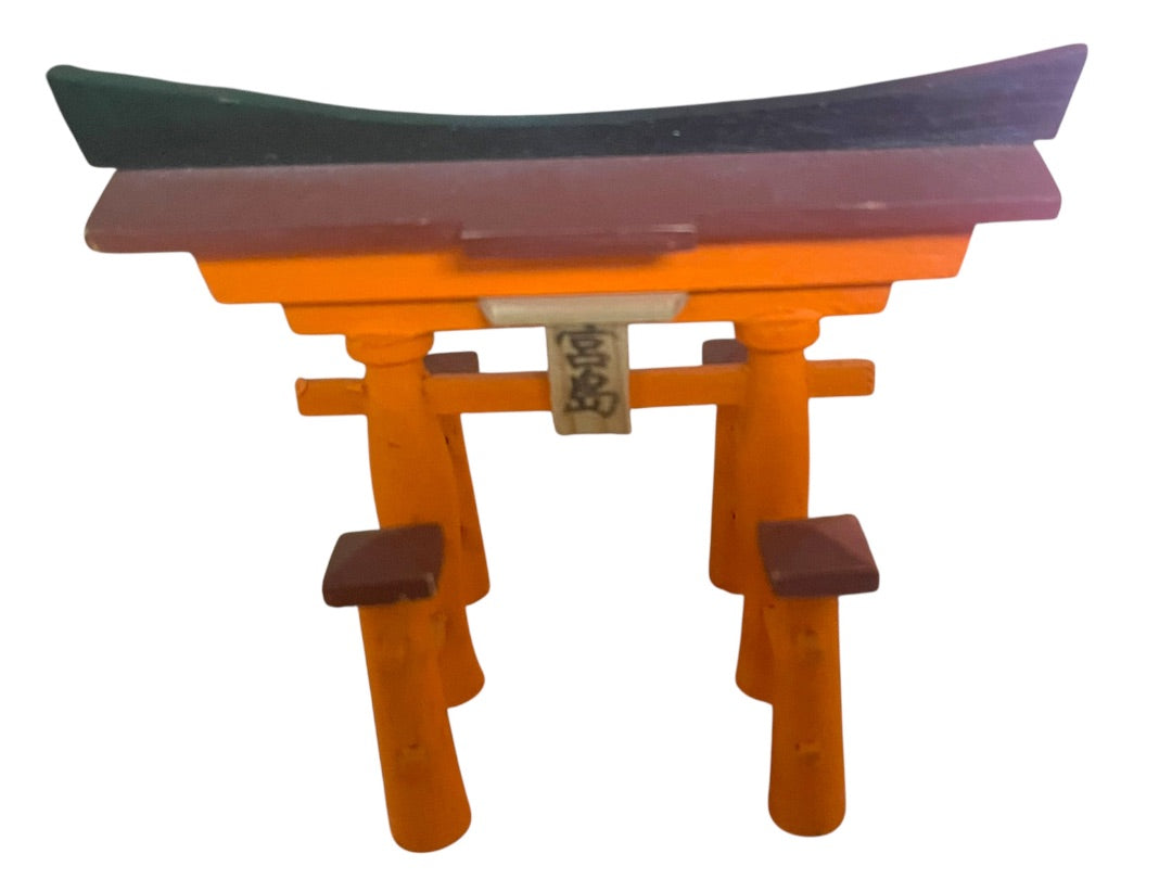 Japanese Wooden Replica Miyajima Torii Gate Itsukushima Shrine Hiroshima