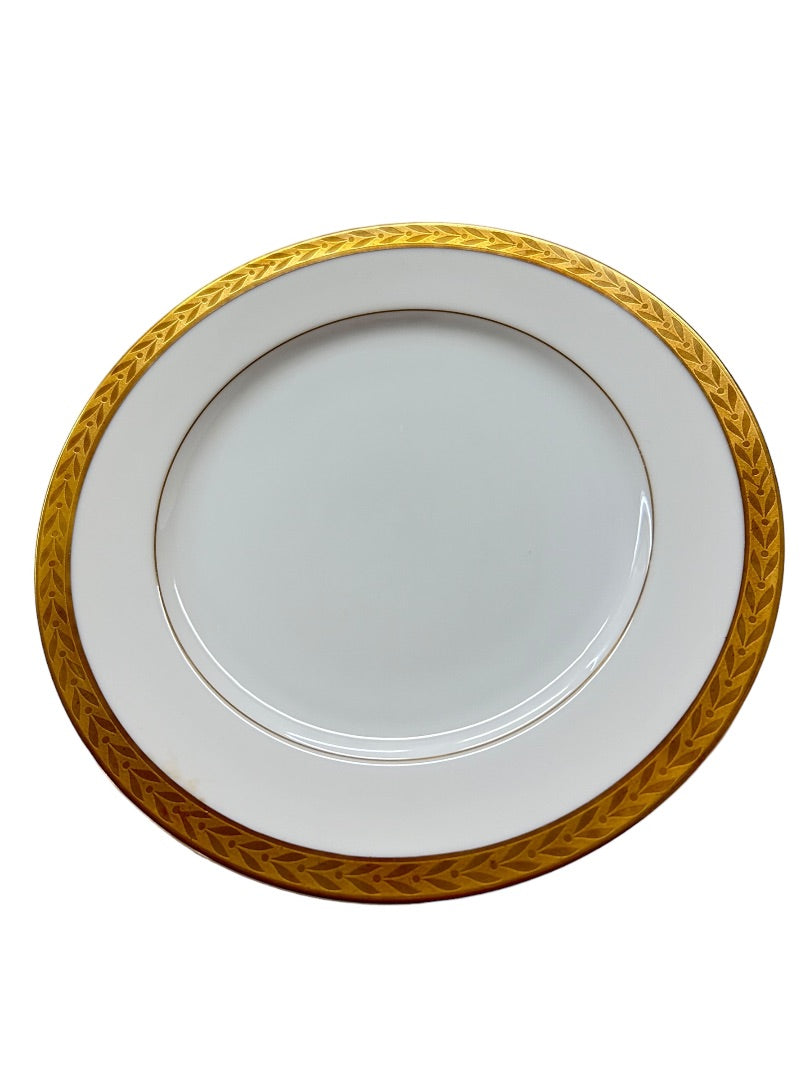 Sango Royalty Pattern White Gold Trim Bread Plate 7 3/4" 1970s