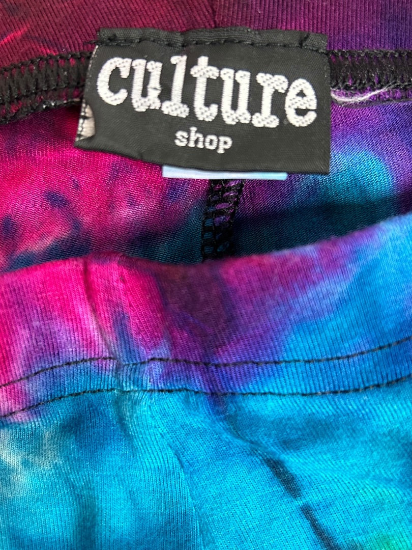 XL Culture Shop Girl's Youth Bright Tie Dye Leggings Vibrant Ankle Length