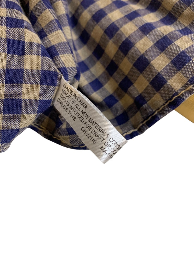 Country Style Raggedy Ann Fabric Doll 17 Inch Weighted