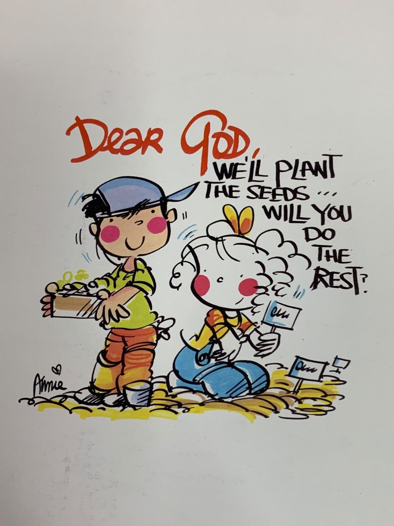Set of 2 Vintage Lined Notepads "Dear God . . ." 5.5" x 8"