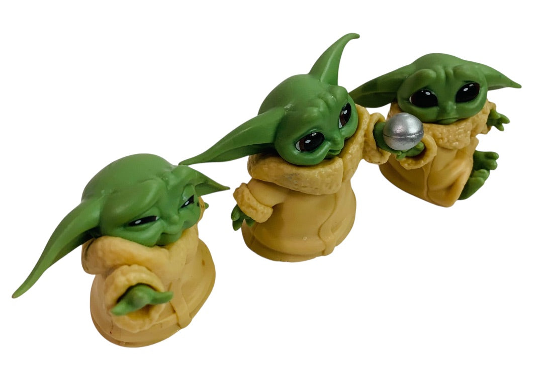 Baby Yoda Lot of 3 Figurines, Cake Toppers Decor 2 Inch