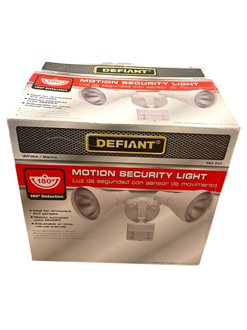 Defiant Motion Sensing Security Light Outdoor Sensors 180 463 837 White
