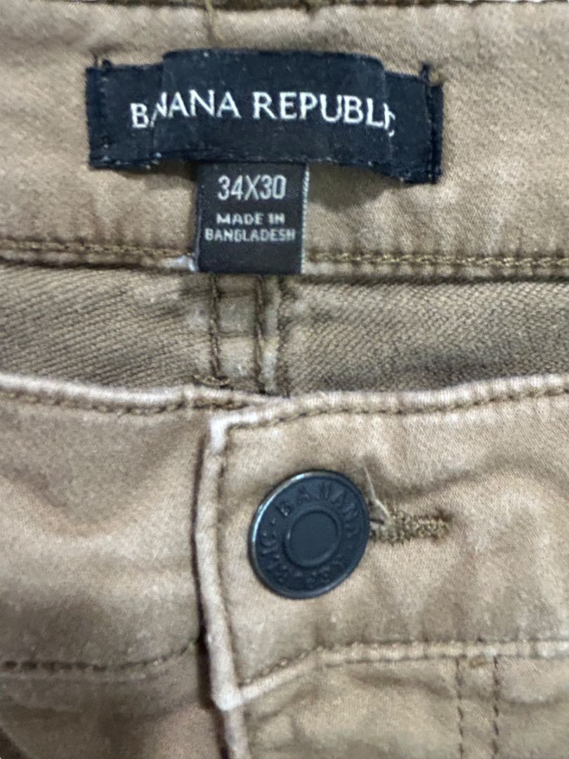 34 x 30 Banana Republic Mens Brown Ponte Knit Pants