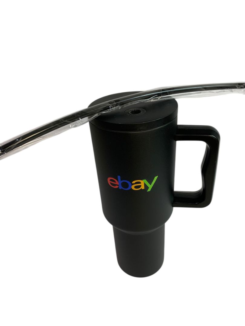 eBay 40 Oz Stainless Steel Insulated Tumbler Black Company Logo eBay 10.5” New