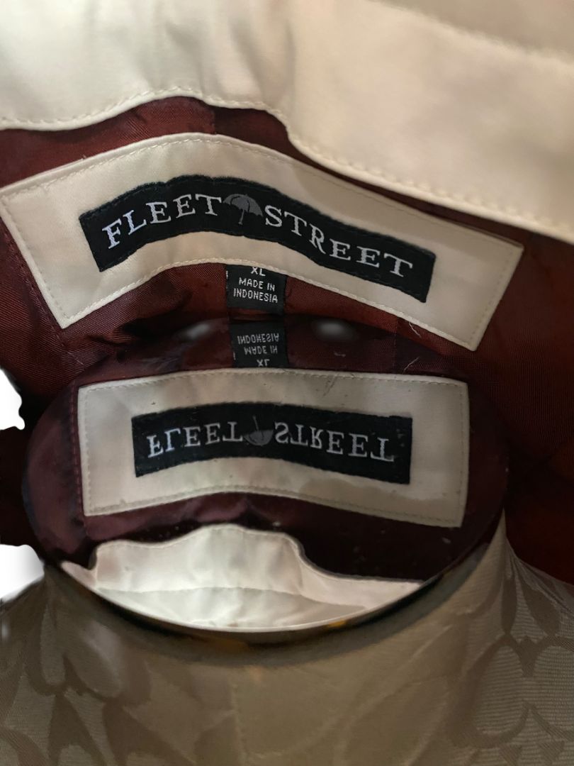 Size XL Fleet Street Womens Tan Removable Lining & Hood Jacket Zip Up