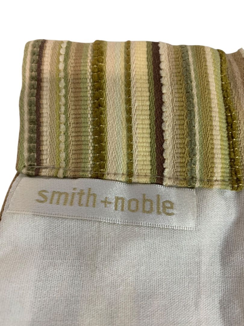 Smith + Noble Set of 2 Pocket Pleated Valance Curtains 48 x 18 Inches