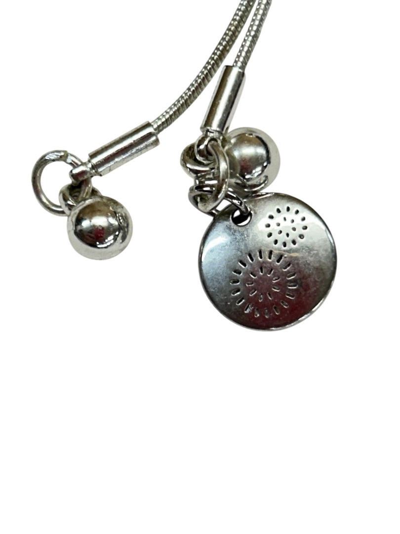 Dansk Smykkekunst Modernist Silver Necklace Slide Adjustment