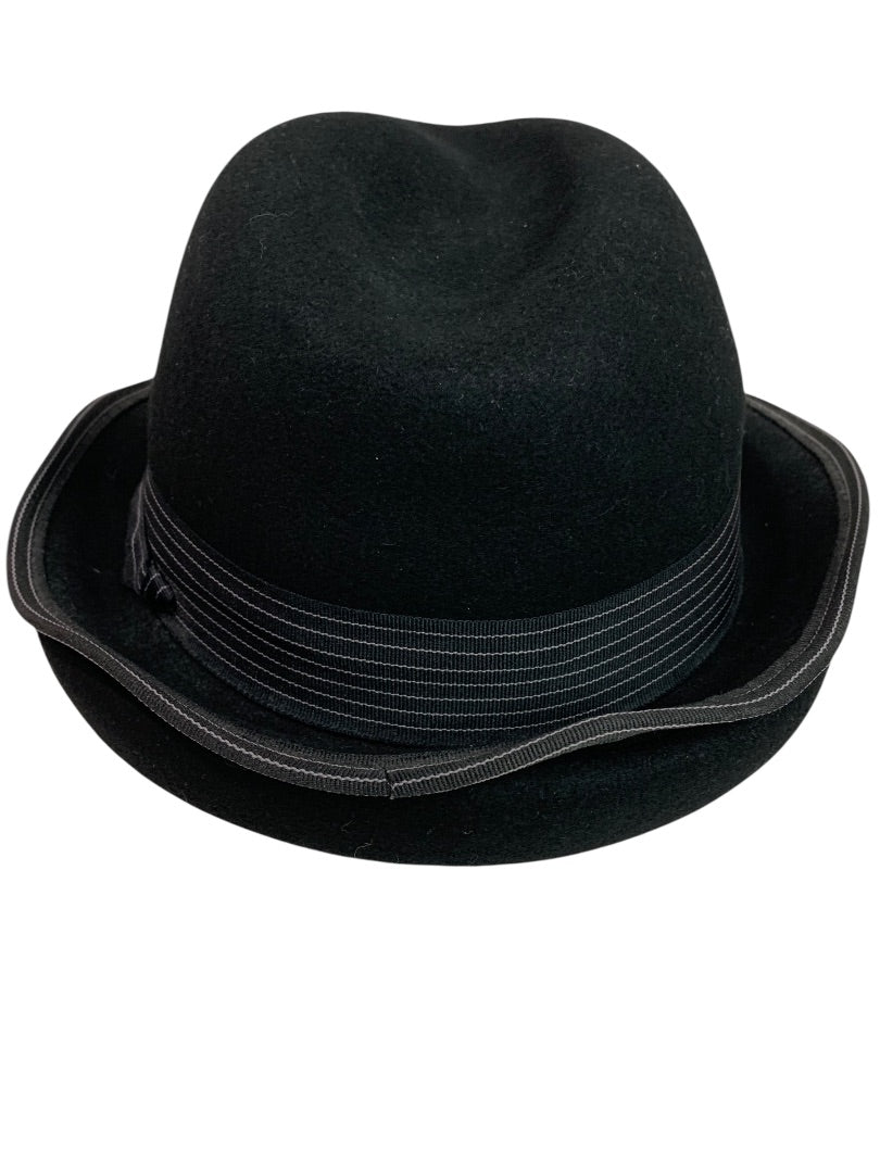 One Size Brooklyn Industries Womens Black Hat Ribbon Band Wool