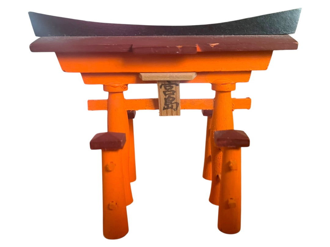 Japanese Wooden Replica Miyajima Torii Gate Itsukushima Shrine Hiroshima