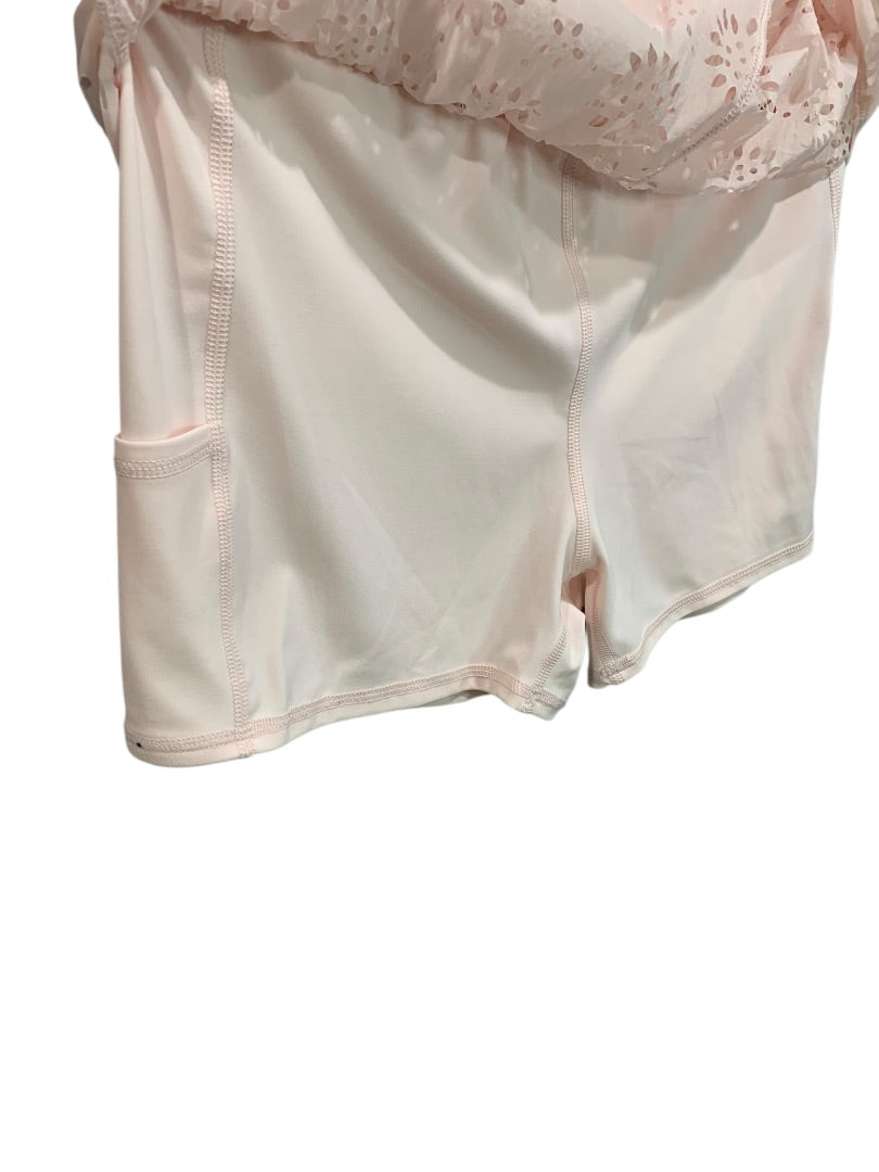 Medium Aerie Womens New Lasercut Shorts Pink Pull On