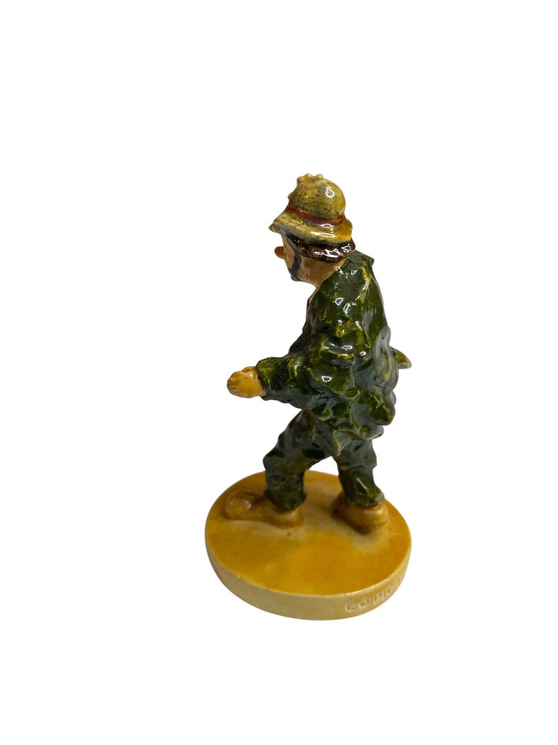 Vintage Sebastian Miniatures Clown Figurine Signed 3"
