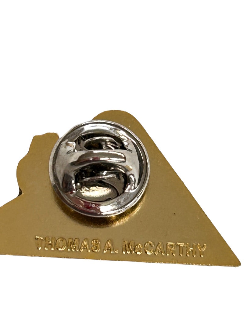 Lapel Pin Shriners Pulling for Kids Rajah 2005 Train Triangle 1.25"