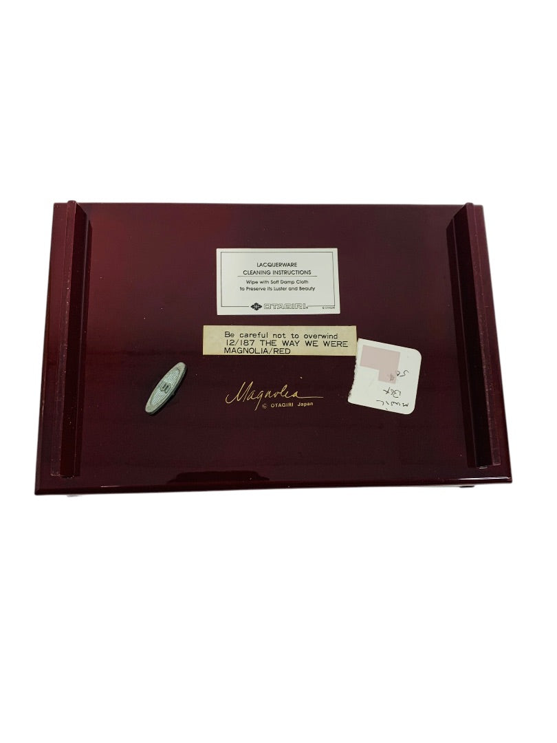 Magnolia Japanese Lacquerware Jewelry Music Box "The Way We Were" Otagiri