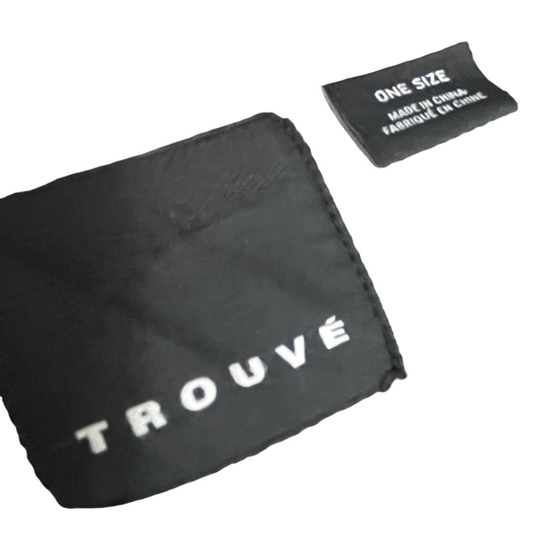 One Size Open Trouve Plaid Shawl Gray Women's Wool Blend