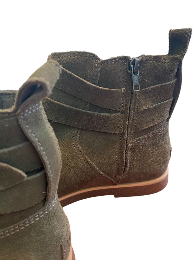 9.5 Ugg Womens Josefene Suede Ankle Booties olive Army Green NWOB