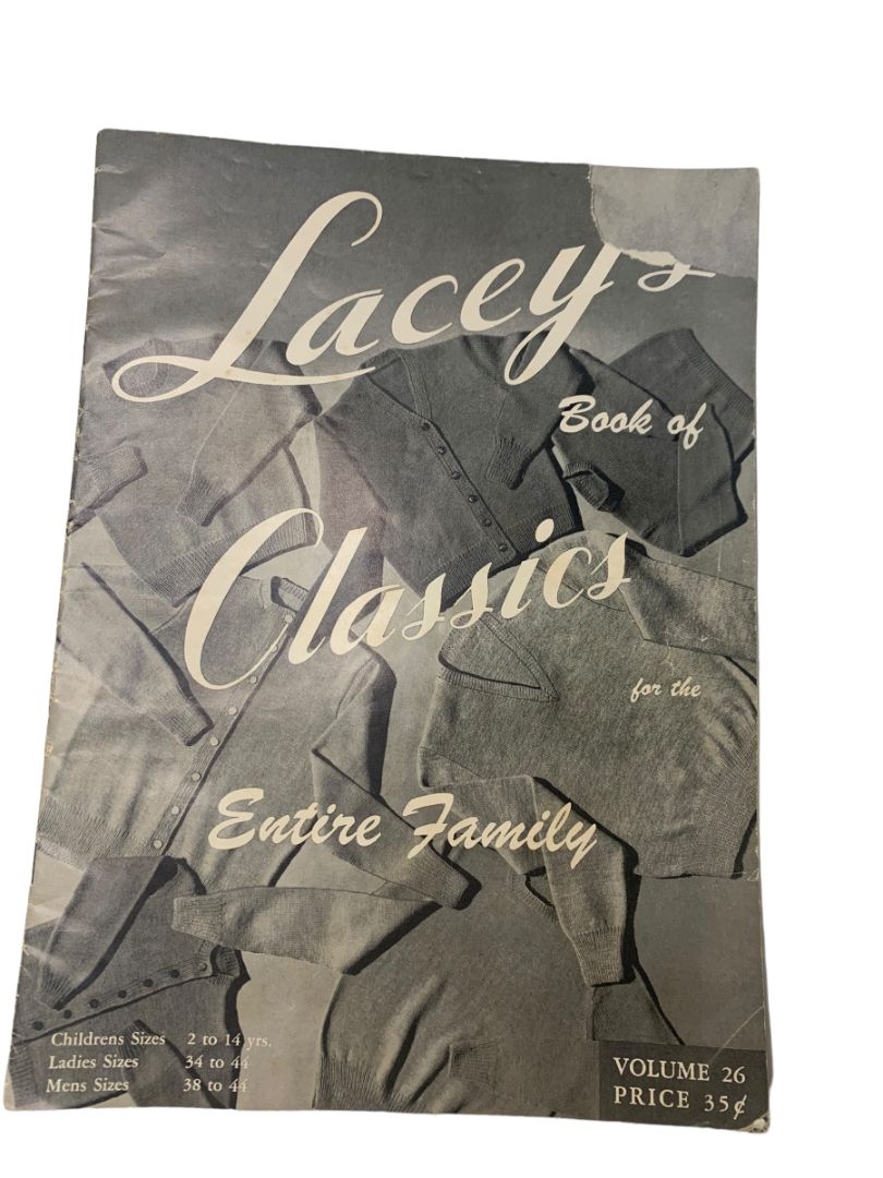 Lacey's Book of Classics for the Entire Family Volume 26 Vintage Knitting Book