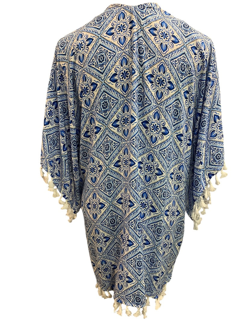 One Size La Blanca Resortwear Womens New Breeze Cover Up Cardigan Kimono