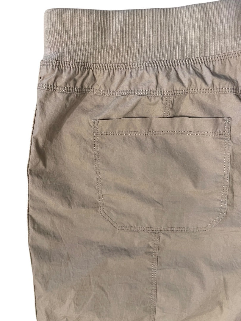 Large Calvin Klein Jeans Khaki Elastic Front Tie Waist Shorts Pockets