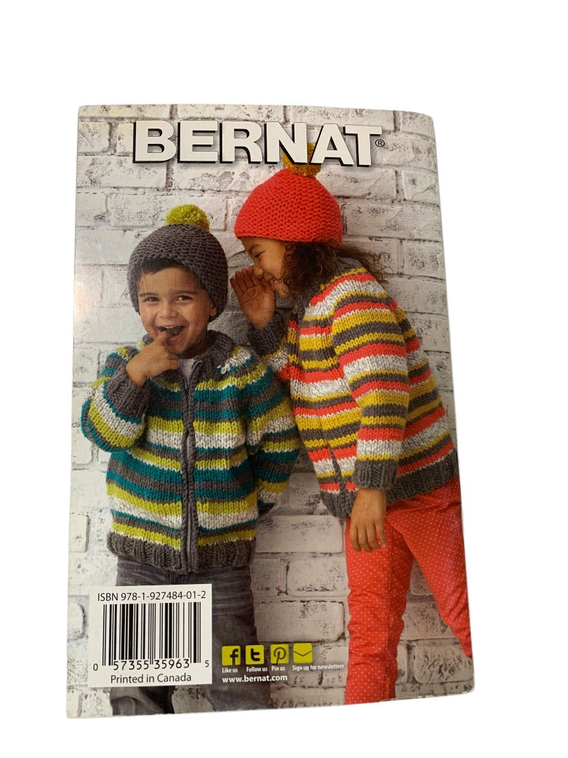 Bernat Kids on the Go Knit Crochet Patterns Booklet 10 Patterns 530225