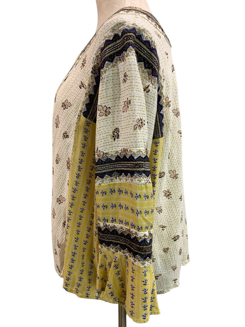 Medium Free People Boho Womens Blouse Embroidered But I Like It