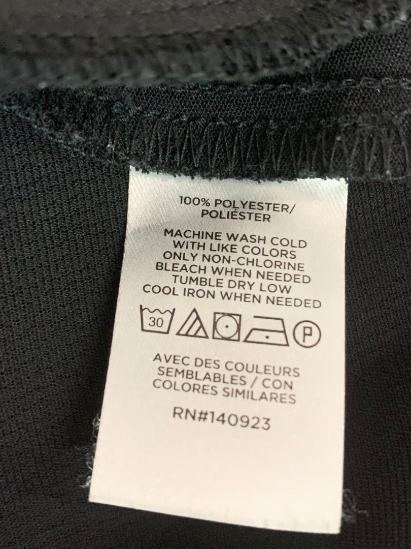 Size 4P Loft Petites Womens Black Skirt Back Zip Pleated