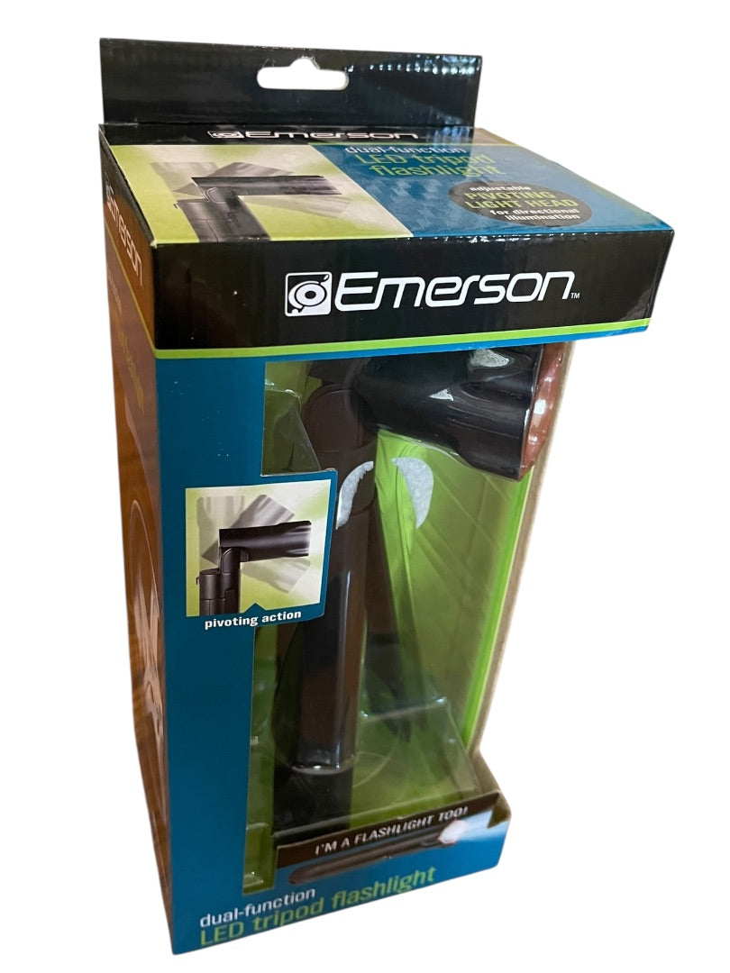 Emerson Dual Function LED Tripod Adjustable Flashlight New